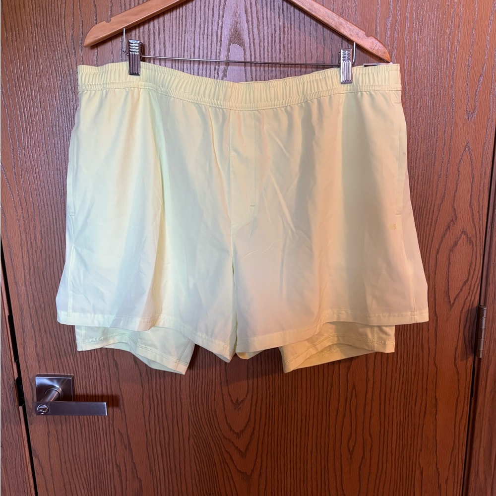 DSG Men's Bright Yellow Athletic Shorts